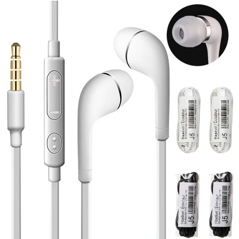 

20 pcs/lot High-quality S4 J5 Headset In-ear Universal Wired Noodles Earphone With Mic for Samsung Galaxy S3 S5 S7 S8 S6 J3 J7