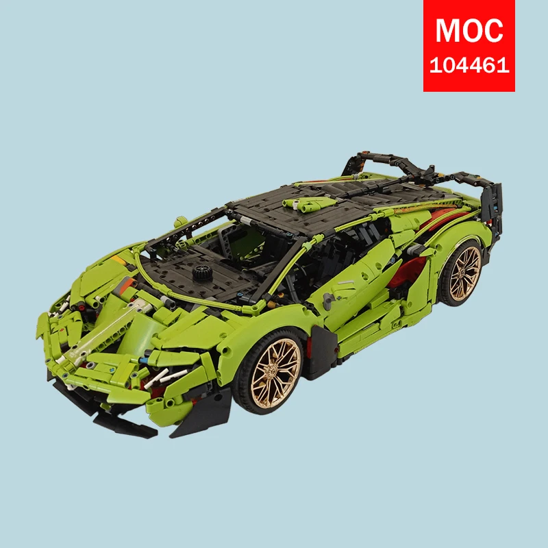 Фото Коллекционная модель гоночного суперкара SC18 Alston (MOC) - Классика, воссозданная в современном стиле - Модные развивающие игрушки, лучший выбор для праздничных подарков №4