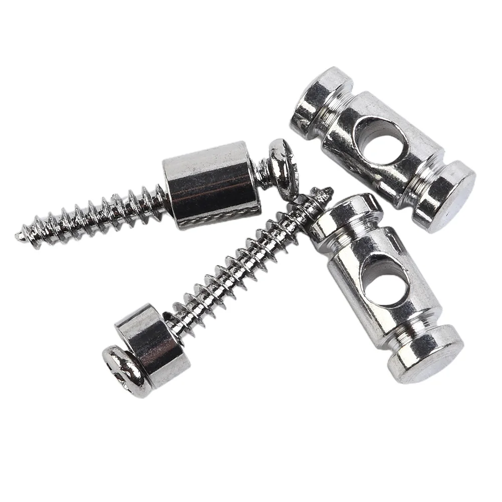 

2Pcs Guitar Roller String Trees Protector With Screws For Electric Guitars Parts Electric Guide Fit Accessories