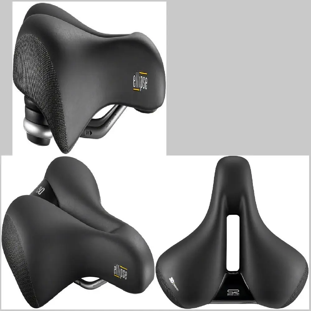 

Unique, Relaxed & Comfortable Black Steel Bicycle Seat - Perfect Saddle for All Your Reasonably Long Cycling Rides.