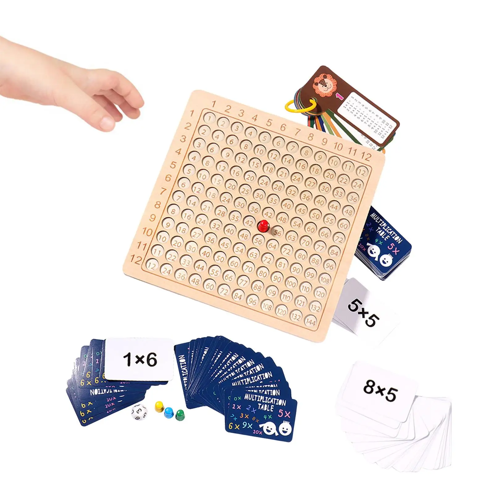 

Wooden Multiplication Board Educational Toys Math Teaching Toys Math Learning Tools for Boys and Girls Children Birthday Gifts