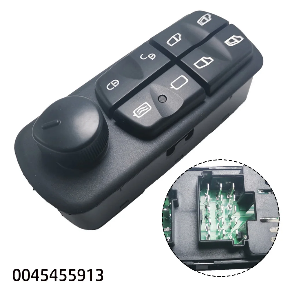 

Electric Glasses Power Master Switch 0045455913 For Mercedes For ATEGO For AXOR 1998-13 Window Control Switch Lifter