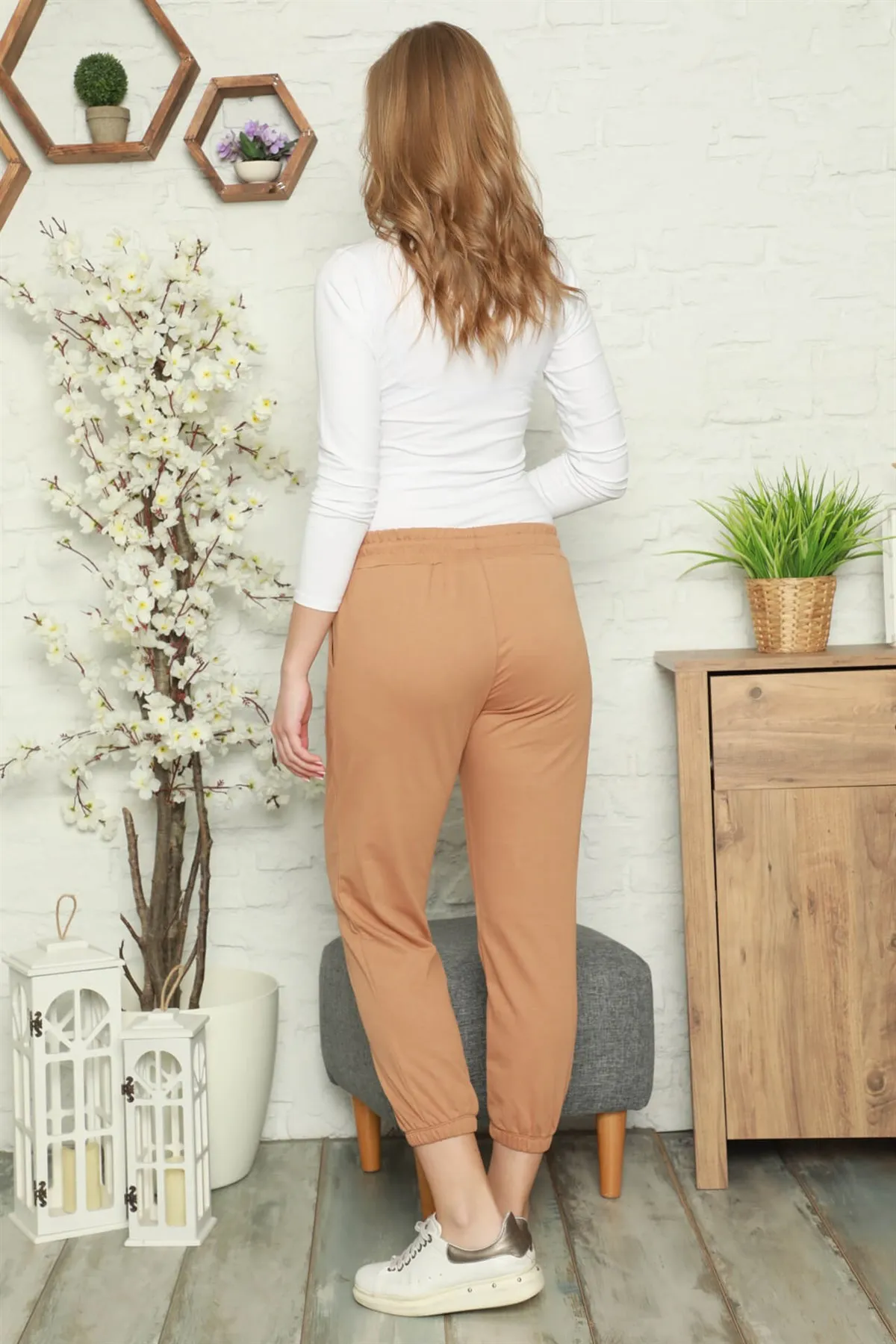 

Women's Cotton Pockets Bottom Sweatpants 5859