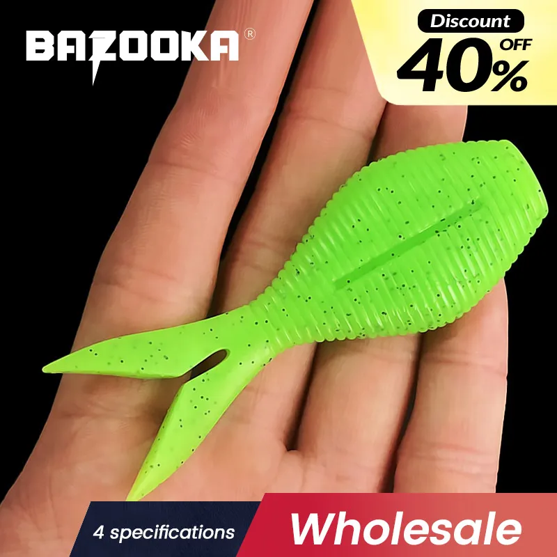 

Bazooka TPR Soft Fishing Bait Swimbait Floating Fishing Lures Artificial Silicone Shad Wobblers Catfish Bass Perch Pike