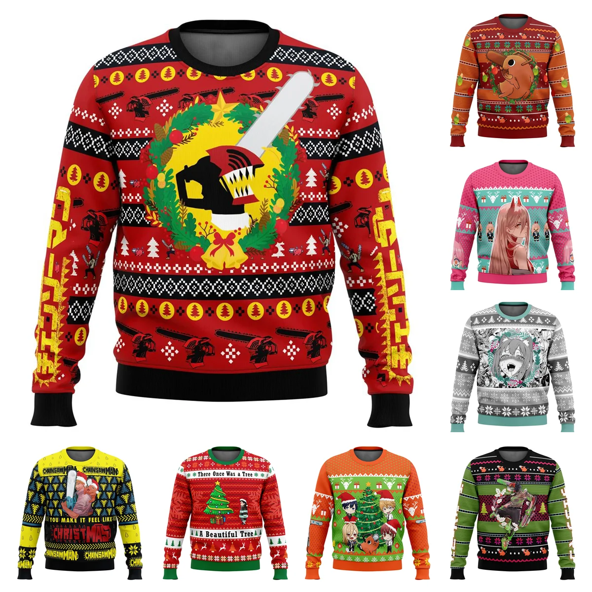 Толстовка с изображением бензопилы пуловер Denji толстовка для косплея Pochita