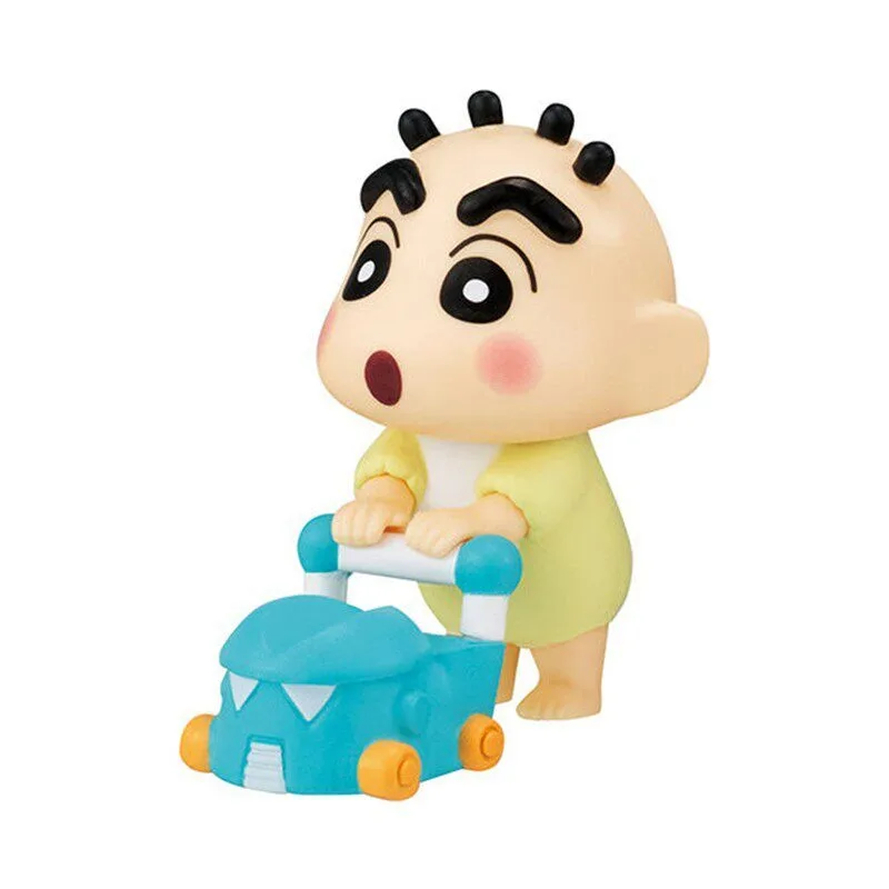 Фото Фигурки Bandai Gashapon: Аниме «Крейон Шин-чан» — Казама Тоору, Сакурада Нене, Бочан в стиле «Малыш на прогулке». Коллекционные модели, подарки. №3