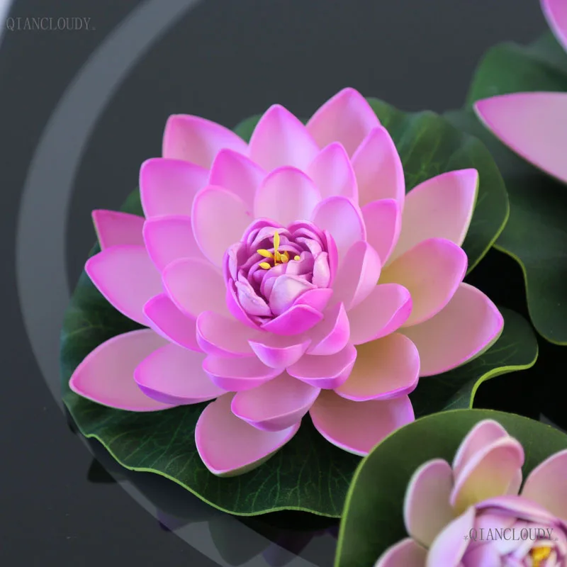 

Искусственные цветы лотоса Qiancloudy, светло-фиолетовые