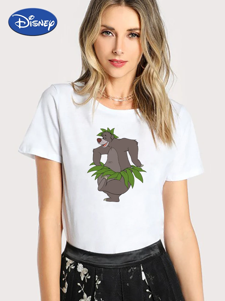 

Baloo Cute Women T Shirt Funny Family Look Casual 2022 New Soft Girl Aesthetic Clothes France Ladies Summer Ropa Tumblr Mujer