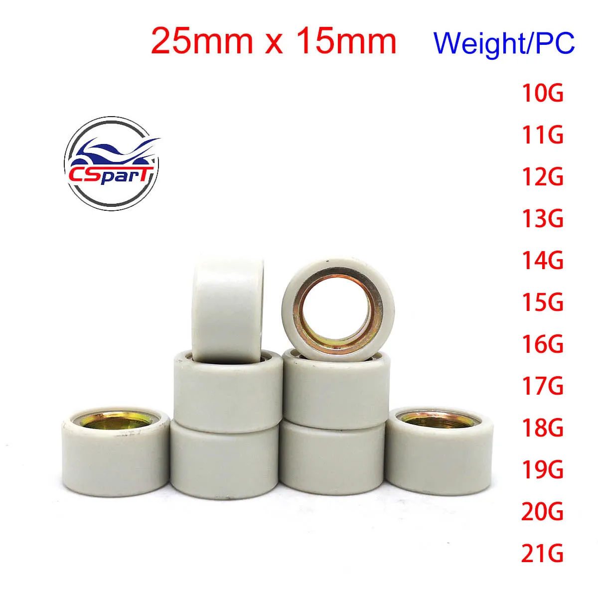 

25x15 вариатор гоночный роликовый слайдер для Yamaha Yp Majesty Abs 400 400cc Xp T-Max 500 500cc 530 530cc kymco ak550