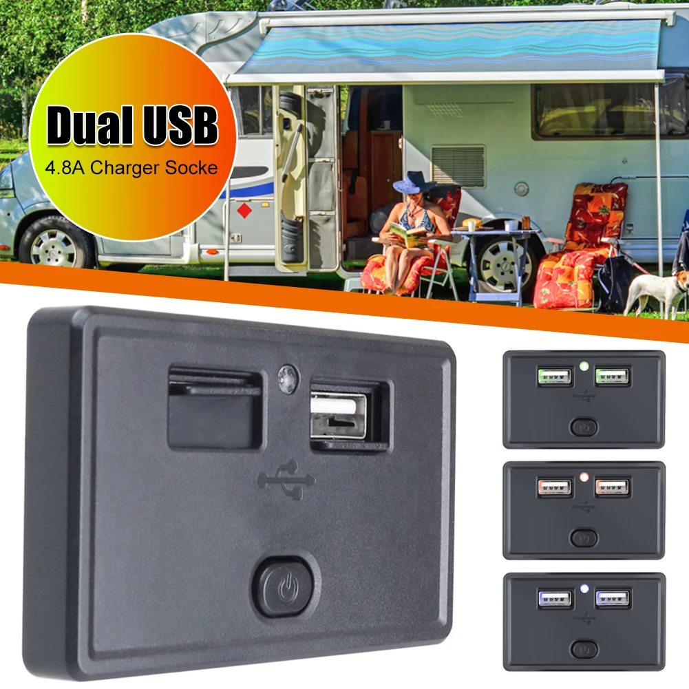 

Автомобильное зарядное устройство с двумя USB-портами, 4,8 А