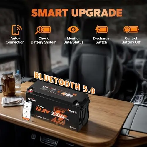 Litime 12 В 230 Ач Bluetooth литий-ионный аккумулятор низкой температуры защита от отключения 200 А BMS для дома на колесах накопичение энергии солнечная энергия (art.: 3920d2ca15bde) - 3920d2ca15bde