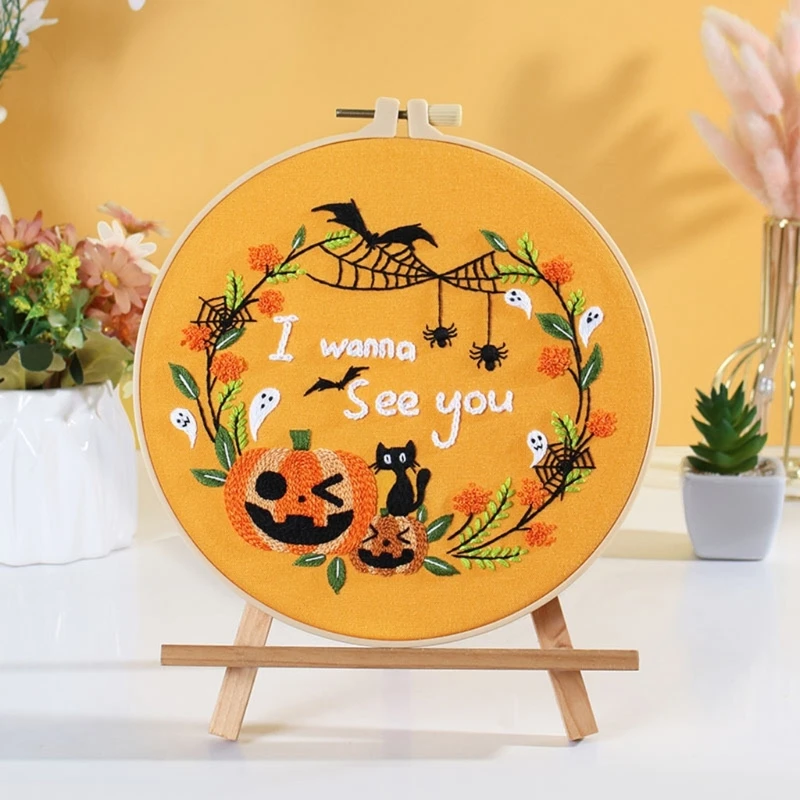 Kits Halloween Pattern Crossstitch Starter Kits For Beginner G2ab