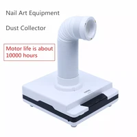 nail dust collector 60w 3 led spotights flexible rotation pipe strong power fan new nail art equipment beauty salon use