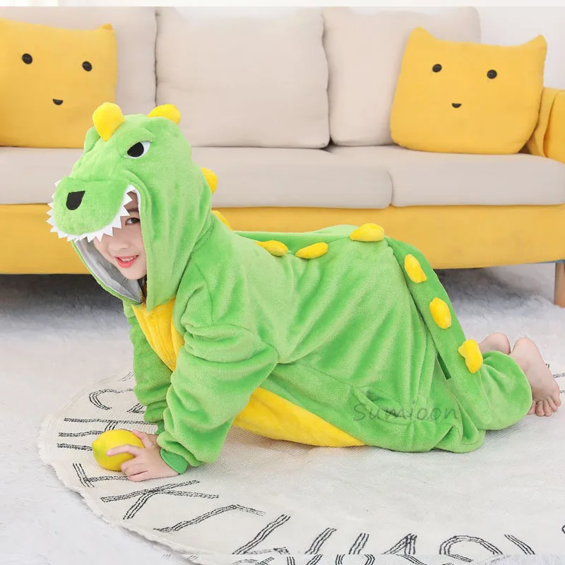 

Kids Onesie Kigurumi Children Dinosaur Pajama Cartoon Girls Boys One-Piece Pyjamas Anime Jumpsuit Halloween Cosplay Costume