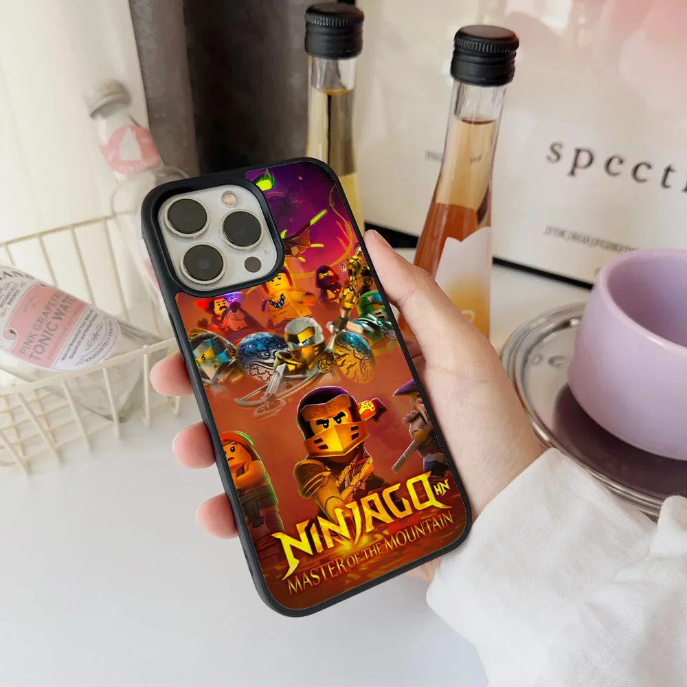 Чехол для телефона Funny-N-Ninjago IPhone 11 12 13 14 15 16 Plus Pro Max зеркальный акриловый чехол из