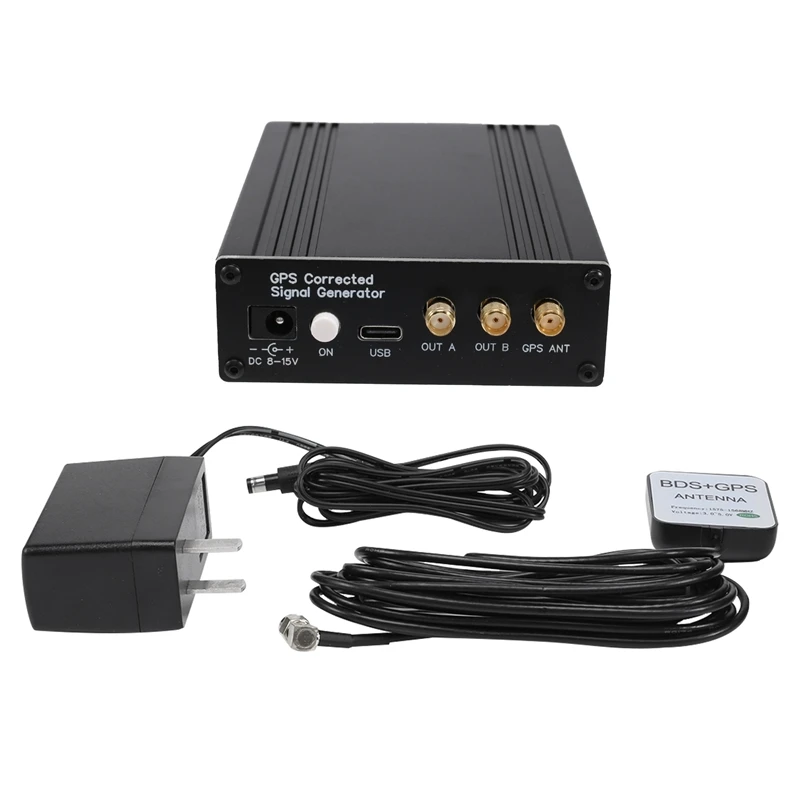 

GPSDO GPS Tame Clock GPS Corrected Signal Generator SQUARE WAVE 10Khz - 220Mhz Two-Way Adjustable