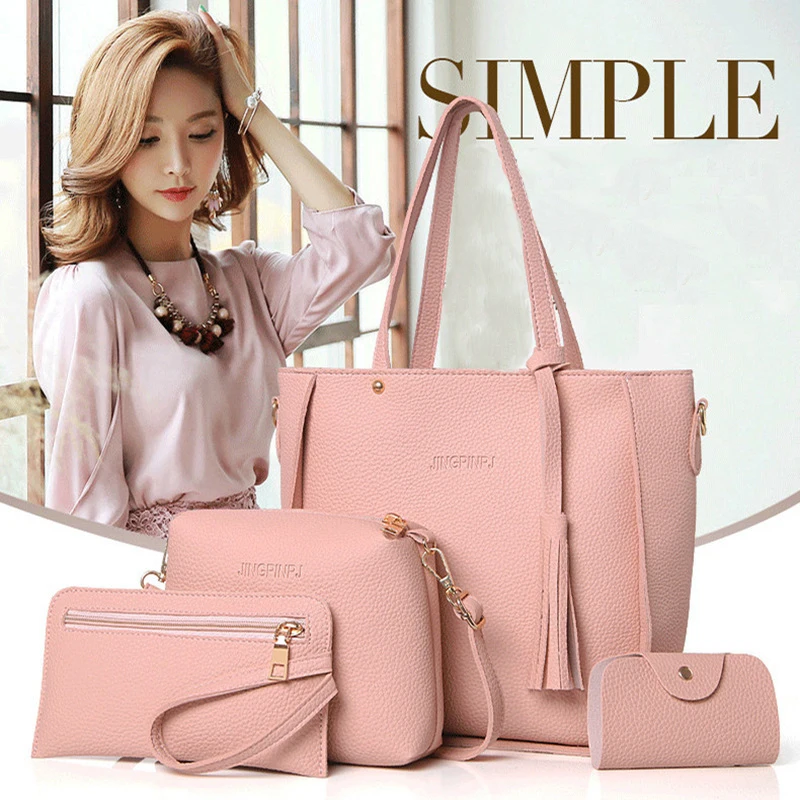 4 шт./комплект женская сумка через плечо