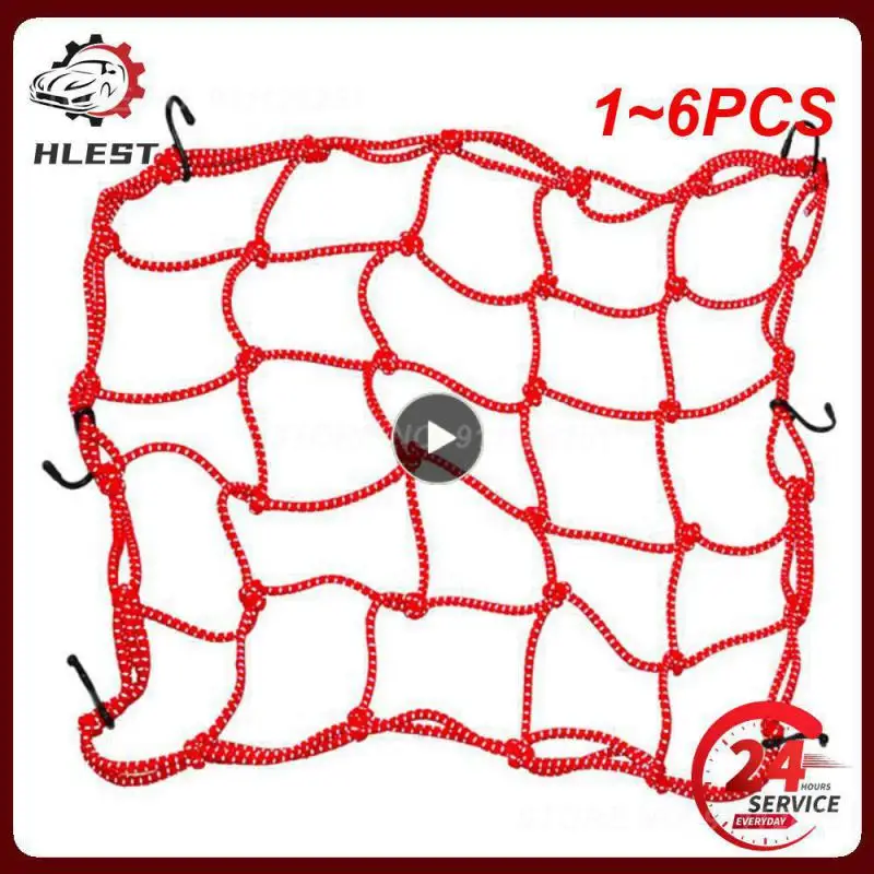 

1 ~ 6 шт., сетка для багажа на мотоцикл, 6 крючков