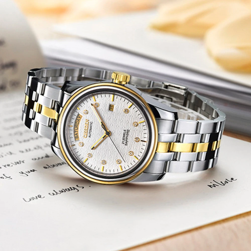 CISSDEN 2023 Men's Watches Top Luxury Mechanical Automatic Watch For Men Sapphire Glass Stainless Steel Sport Clock Reloj Hombre enlarge