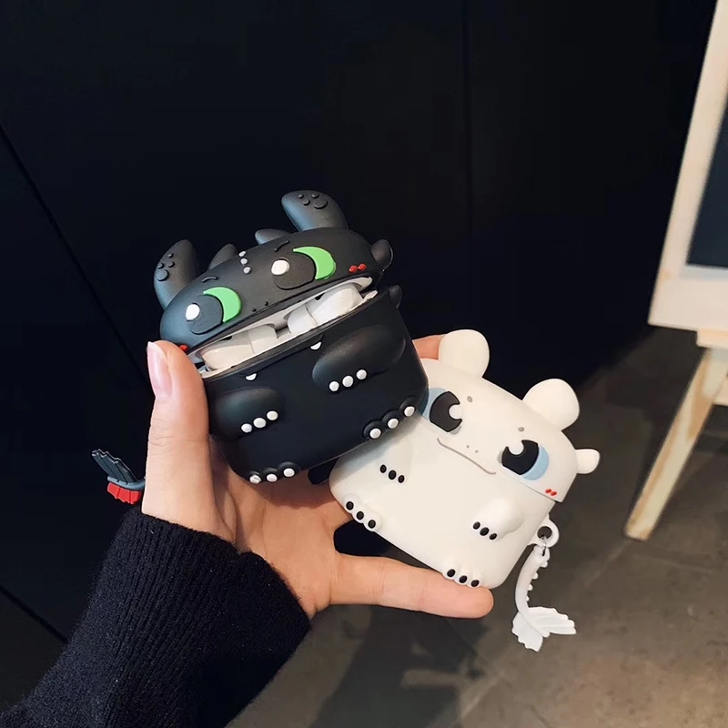 

Cartoon Dragon Case for AirPods Pro2 Airpod Pro 1 2 3 Bluetooth Earbuds Charging Box Protective Earphone Case Cover