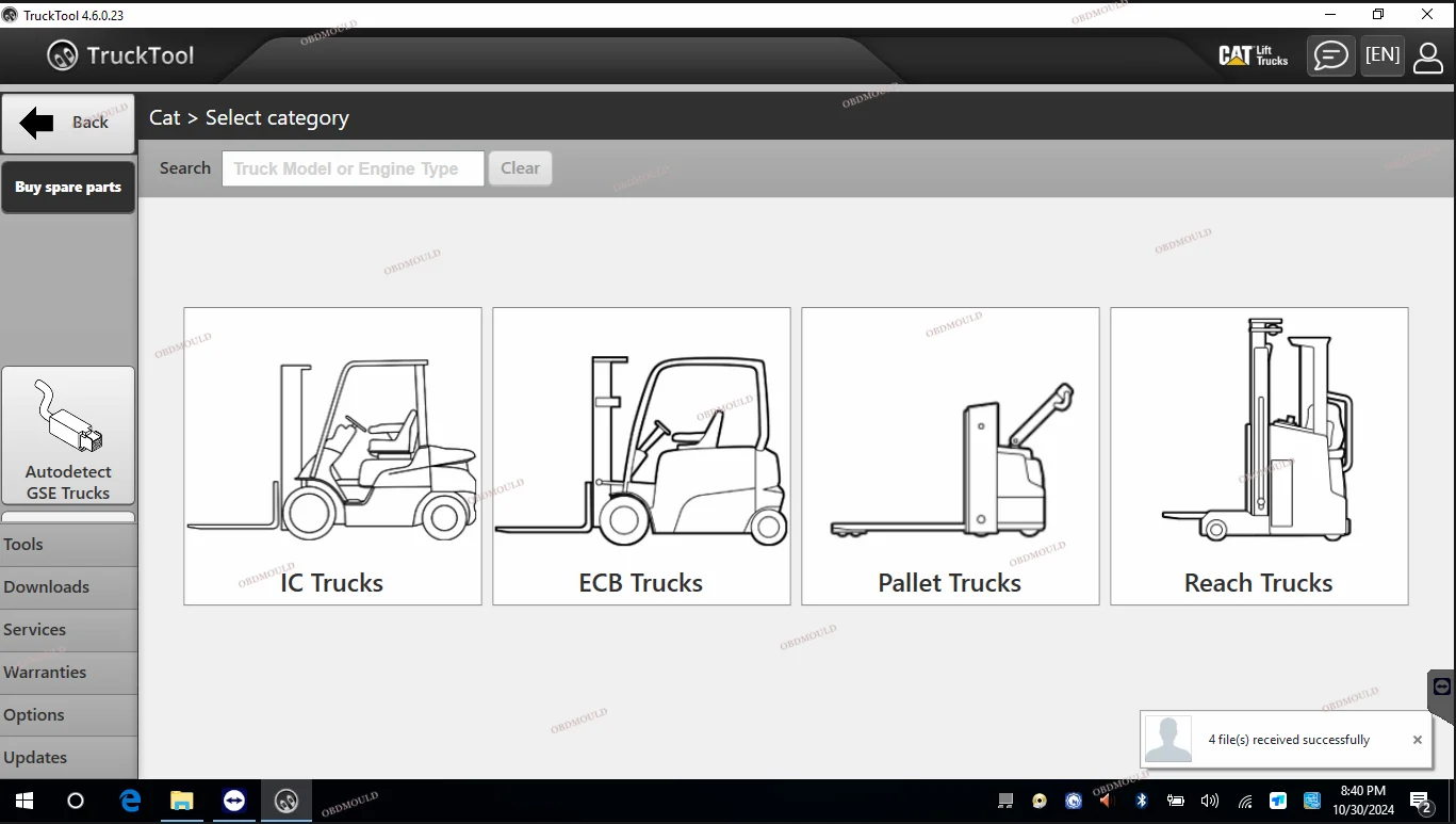 Универсальный диагностический инструмент для вилочных погрузчиков TruckTool 4 5