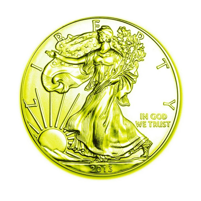 Позолоченные Коллекционные монеты Liberty Challenge 1 унция американские новый год | Дом