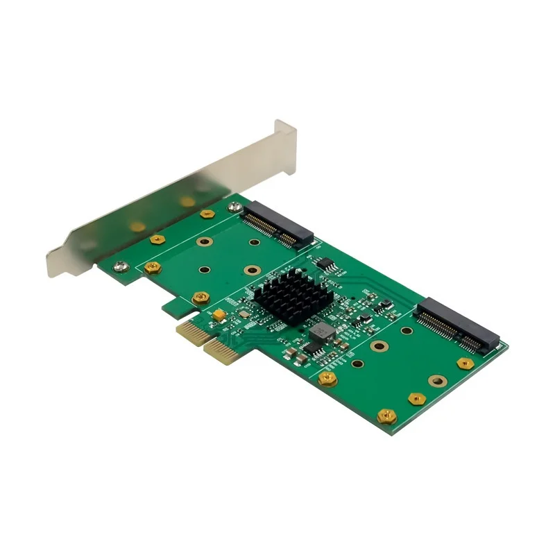 Фото Карта расширения RAID PCIe X2 88SE9230 с четырьмя портами MSATA 1 Гбит/с для внутренних SSD-накопителей для настольных ПК, в наличии №3