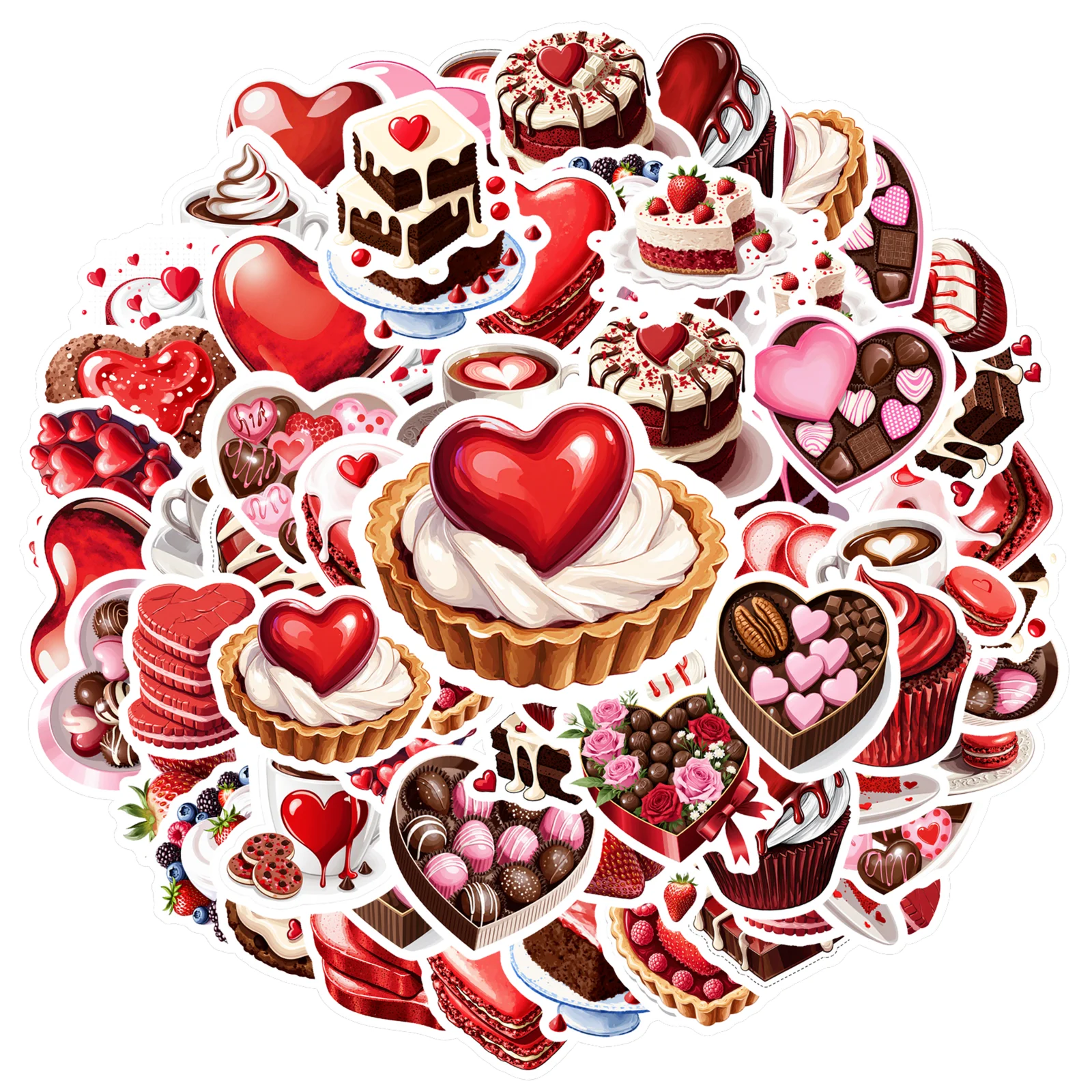 

Набор стикеров "Сладкая любовь", 35 шт.