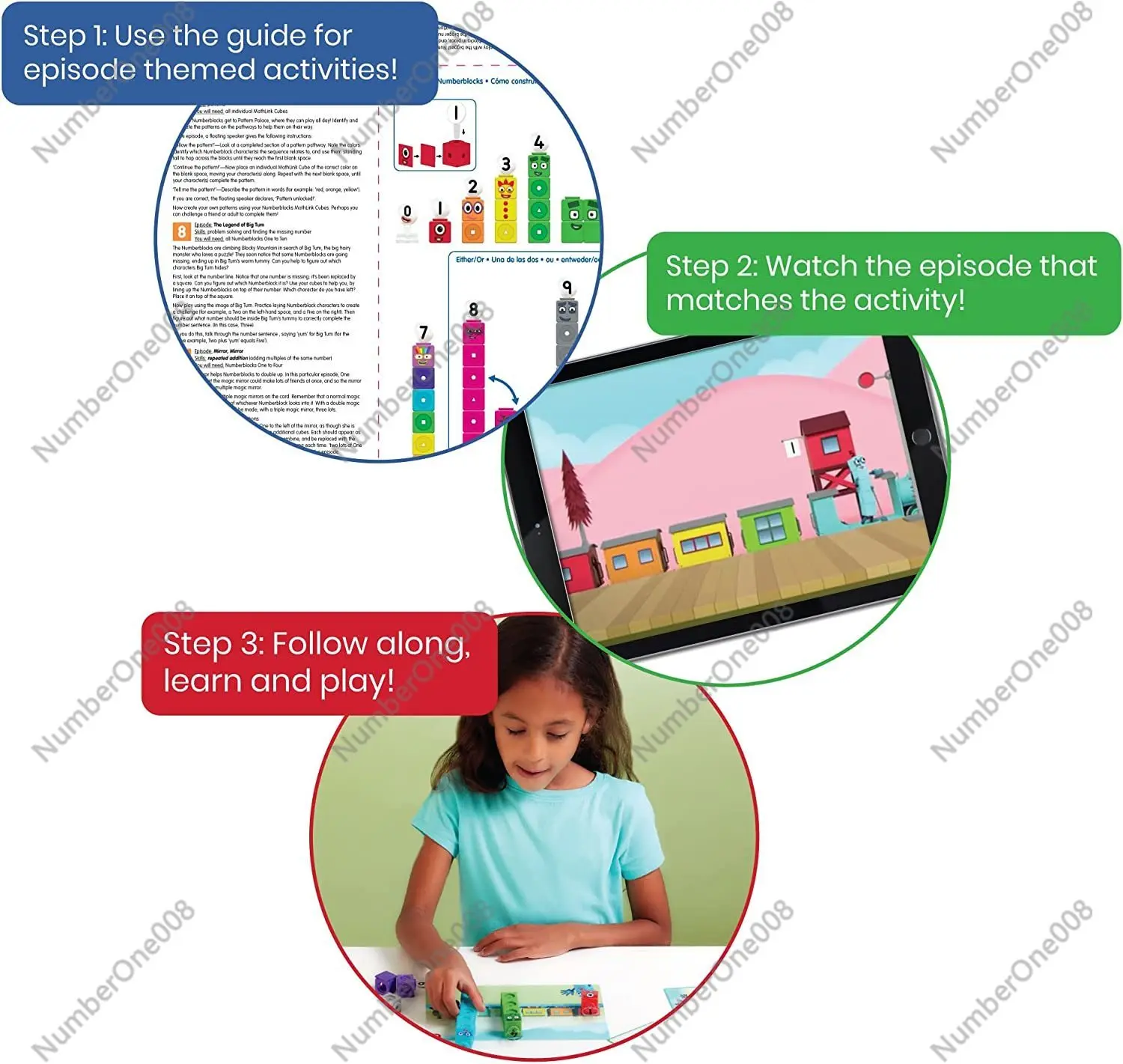 Детский строительный блок American Hand2mind LR волшебный с номером цифровые блоки для