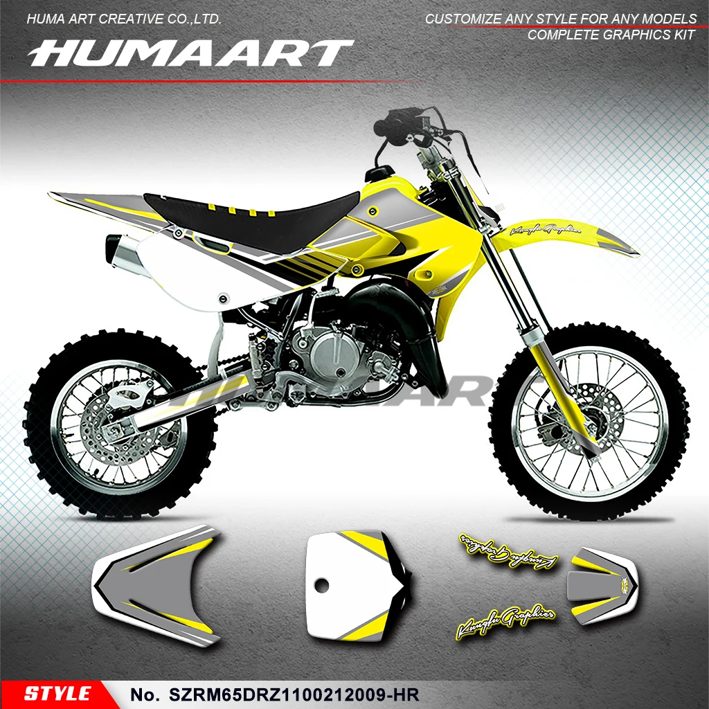 Графическая пленка HUMAART Dirtbike для Suzuki RM 65 DRZ 110 02 03 04 05 06 07 08 09 10 11 12 SZRM65DRZ 1100212009 -HR
