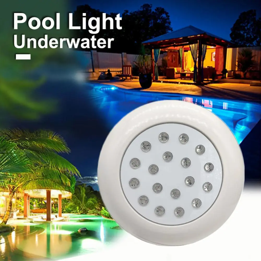 

Водонепроницаемый IP68 фонарь, освещение для бассейна, настенное подводное освещение, 7 меняющихся цветов, RGB лампа, лампа 12 В