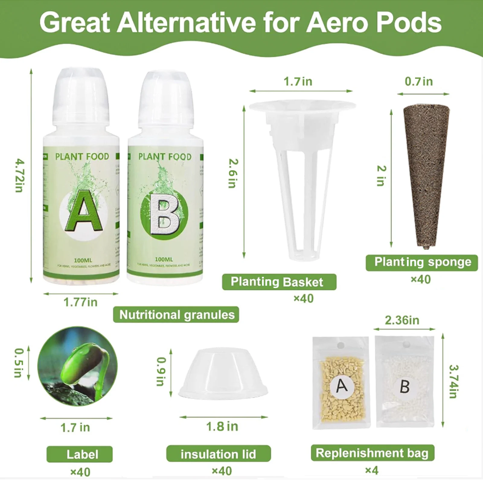 Комплекты стручек для семян 1661 совместимые с Aerogarden многоразовые систем