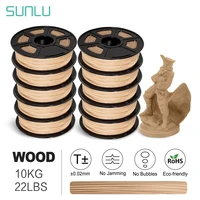sunlu 1 75mm wood pla 3d printer filament close wood effect pla filament good toughness 3d printing materials