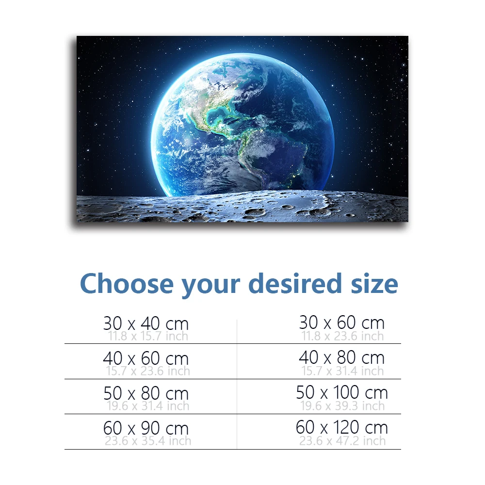 Аквариумный фон-наклейка космическая планета земли HD-печатные обои аквариумный