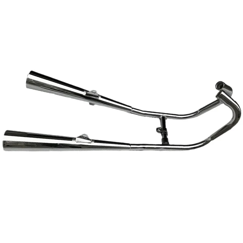 Фото Глушитель выхлопа мотоцикла для Honda Jialing Sundiro Lifan Dayang Dayun Qjmotor CBT125 DY150 JL125 CB125T Qj125 двойные глушители №1