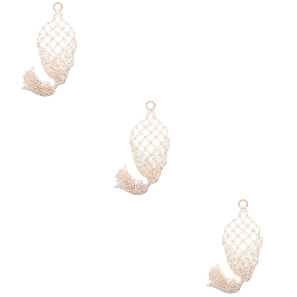 

Basket Macrame Fruit Hangingwall Basketsvegetable Kitchenholder Furnishing Household Onion Diy Netveggie Hammockgarbagegroceries