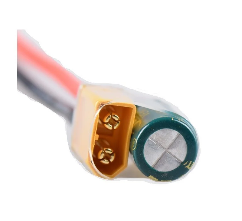 RC FPV XT60-CAP фильтр питания 2-6S w 2200 мкФ/25V конденсатор Amass XT60 штекер 14AWG * 100 мм