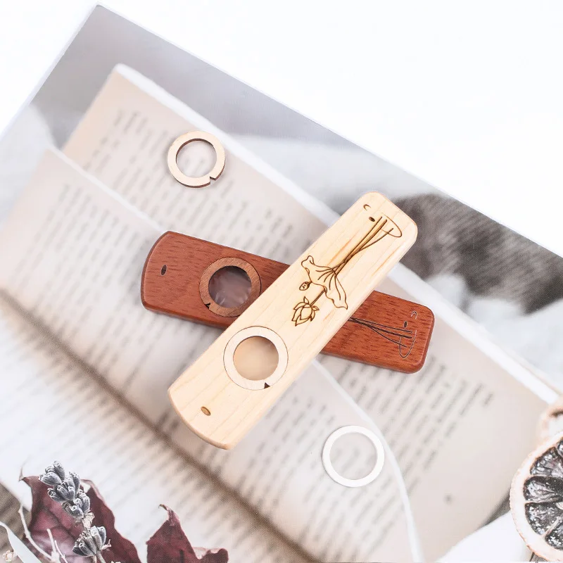 Wooden Kazoo Easy To Start Niche Instrument Accompaniment God Instrument Small Gift