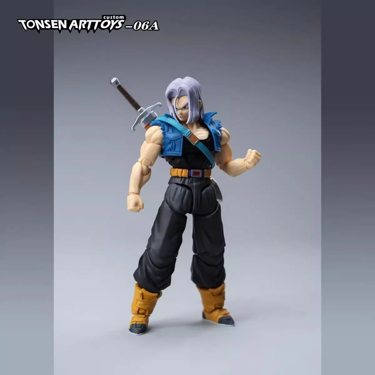 Аниме Dragon Ball Рисунок Tonsenarttoys Стволы Длинные волосы Battle Damage Edition Super Saiyan Trunks S.H.F