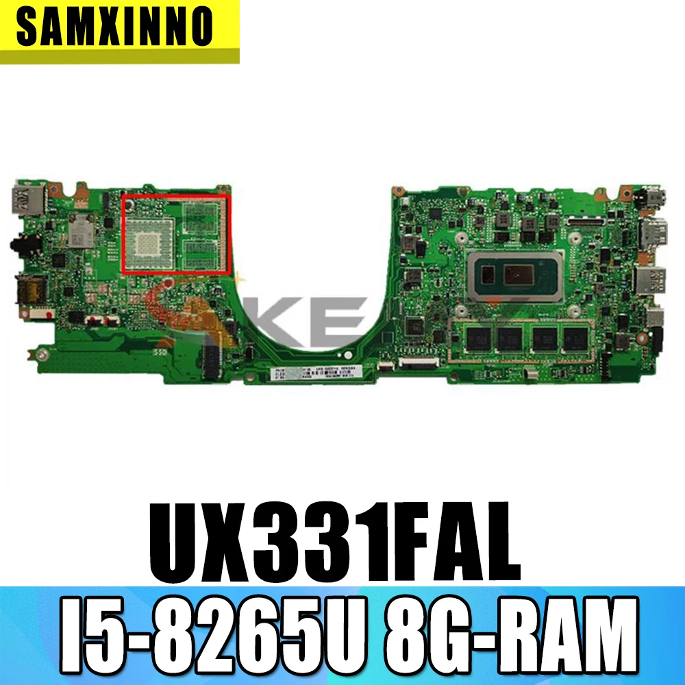 

ux331f for ASUS ZenBook 13 UX331FN UX331FAL laptop motherboard Original mainboard 100% test OK I5-8265U 8G-RAM