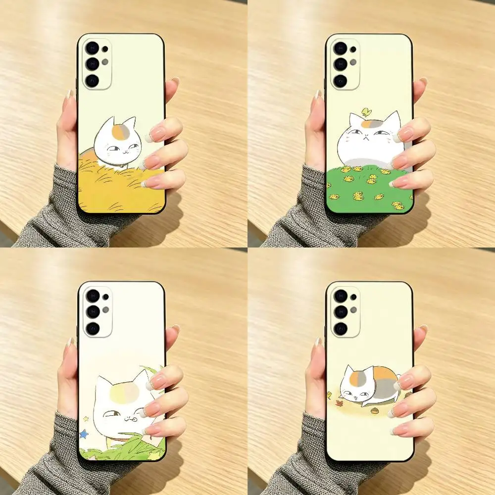 Фото Чехол для телефона Natsume Yuujinchou Nyanko, черный, силиконовый, мягкий, для Samsung S25, S24, S21, S22, S23, S30, Ultra, S20, Plus, Fe, Lite №1