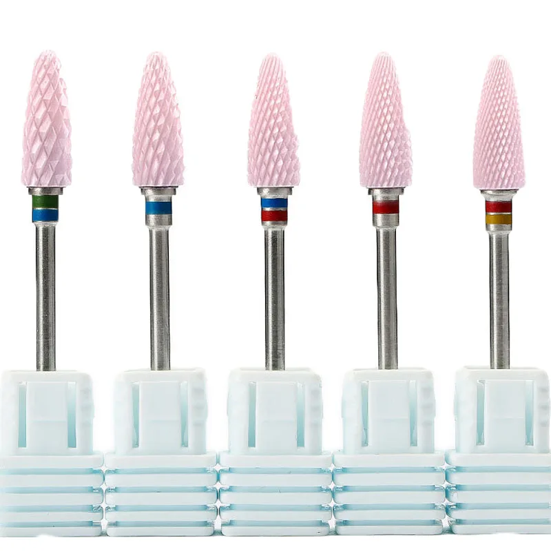 

Ceramic Nail Drill Bit Manicure Milling Cutter Pedicure Machine Pink Polishing Head Grinding Bits Mills Cutter Removing Tools#12