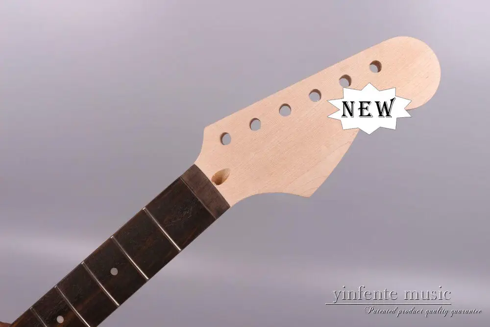 

Yinfente 22 лад гитарная Шея 25,5 дюйма кленовый палисандр Fretboard точка инкрустация пониженная роза DIY проект болт на пятке необработанный