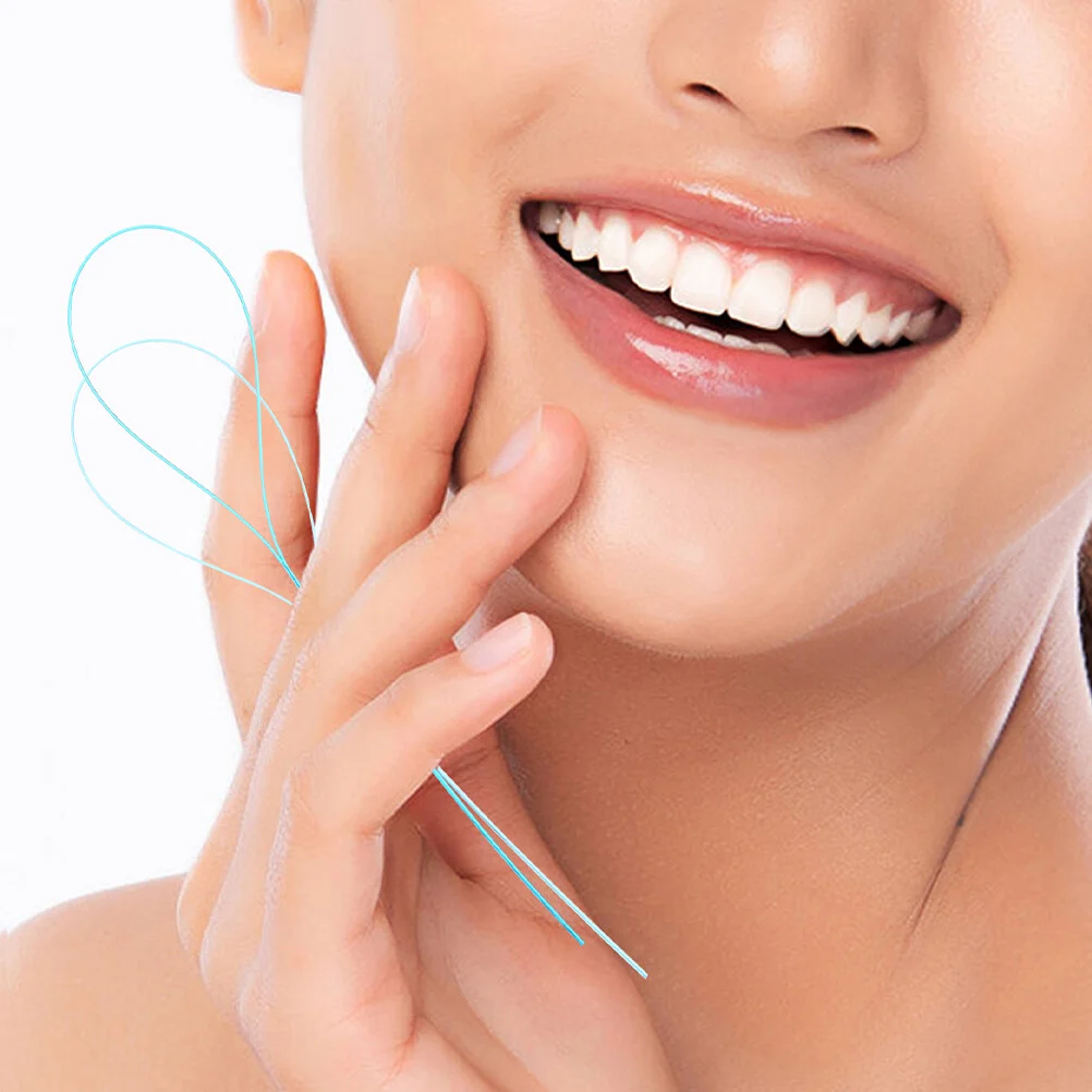 

10 Boxes Holder Floss Threader Toy Bridge Aid Threaders Nylon Flossing Teeth