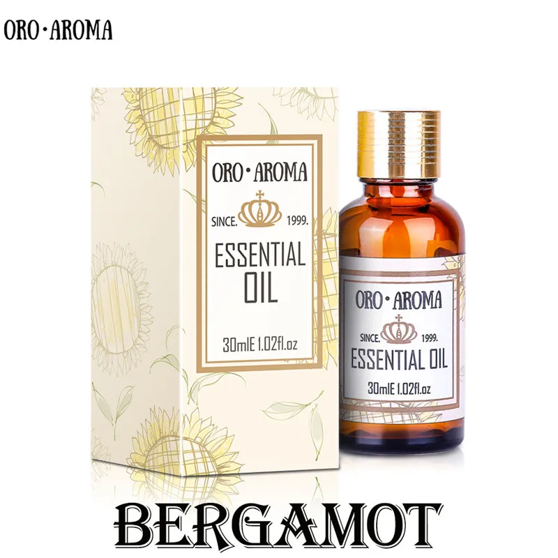 Bergamot Essential Oil Oroaroma Natural for Aromatherapy Diffusers Face Body Skin Care Massage Aroma Perfume Bergamot Oil