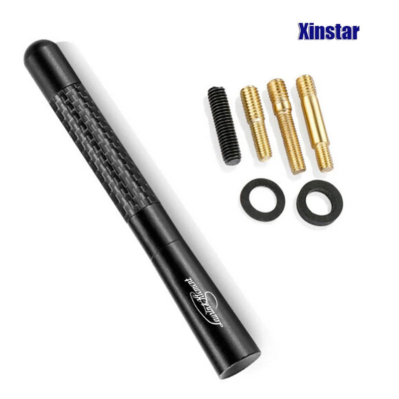 Наклейка на радиоантенну из углеродного волокна 4 7 дюйма для skoda superb Fabia Octavia Rapid