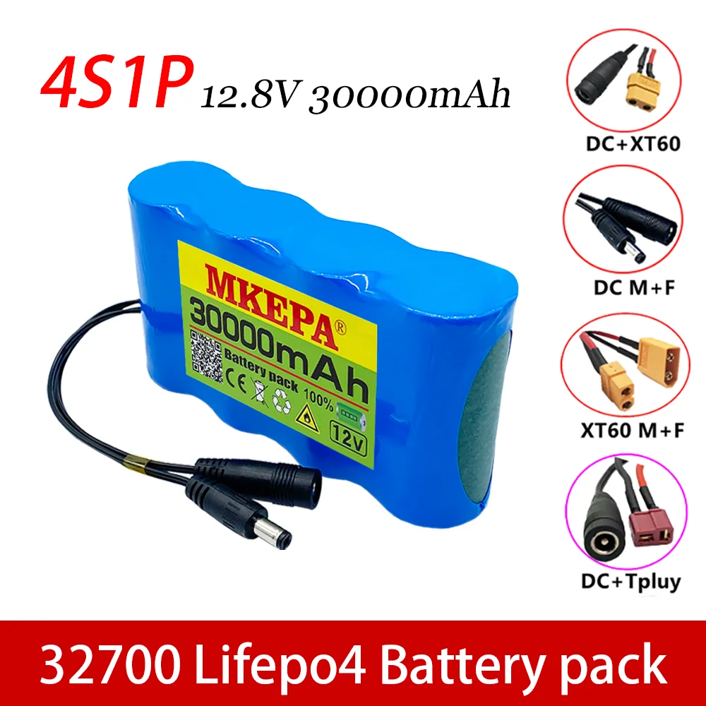 32700 LiFePO4 battery pack 4S1P 12.8V with 4S 40A balanced BMS for electric boat and 12V uninterrupted power supply |