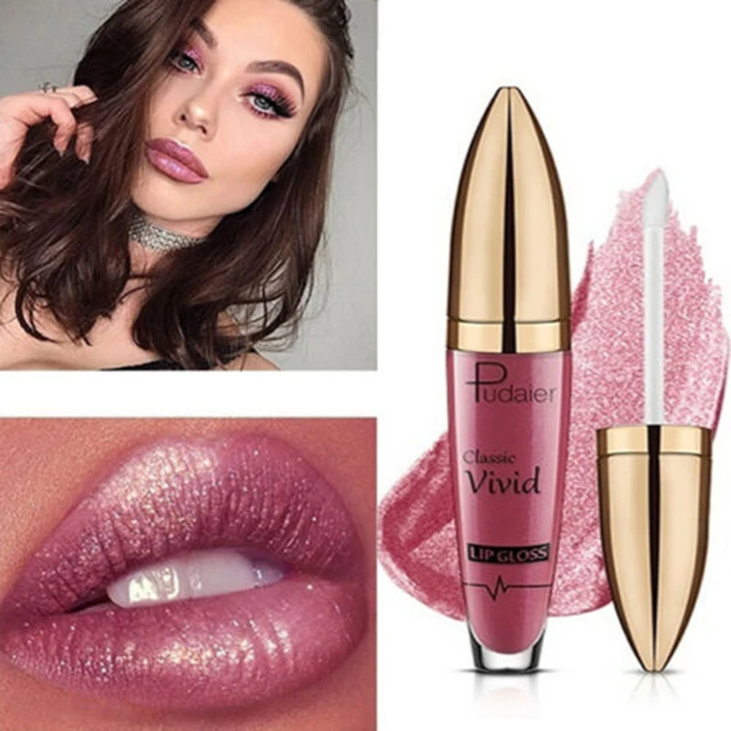 

HEALLOR Sexy Shimmer Diamond Glitter Lip Gloss Matte Liquid Lipstick Long Lasting Waterproof Pearl Velvet Lipgloss Lip Makeup