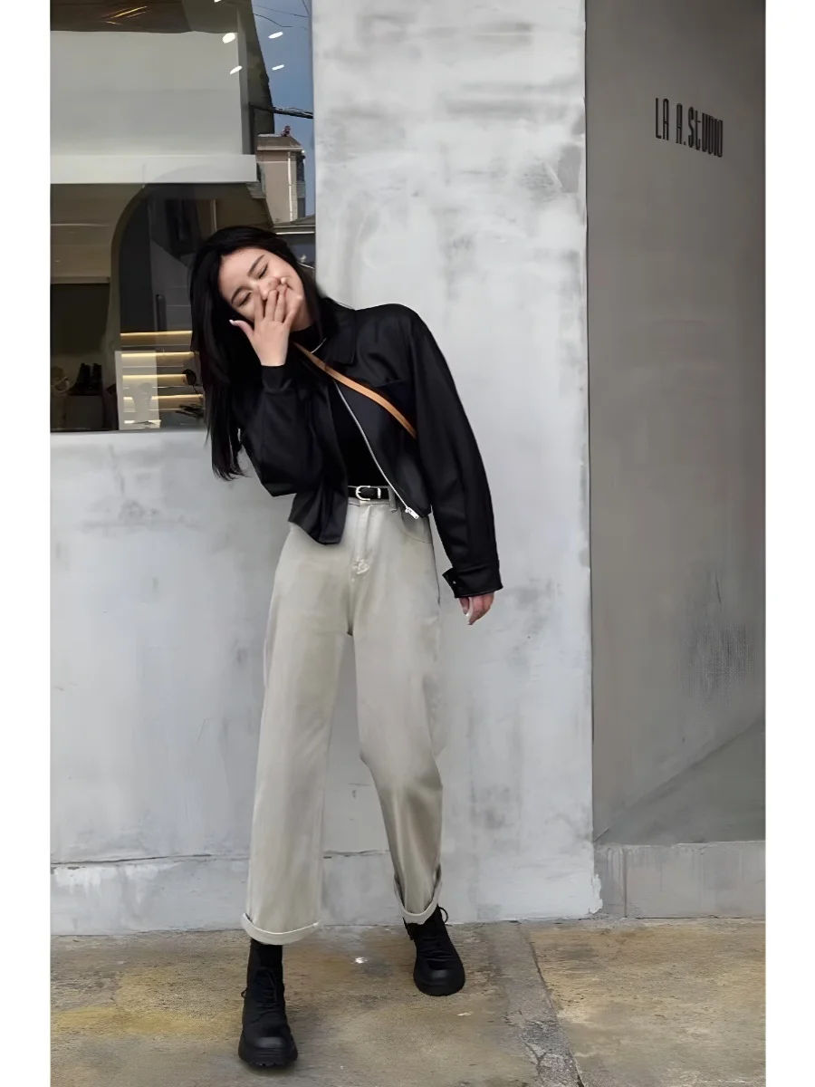 Ранняя осень полный комплект пухлый молодой и красивый профессиональный кожаный