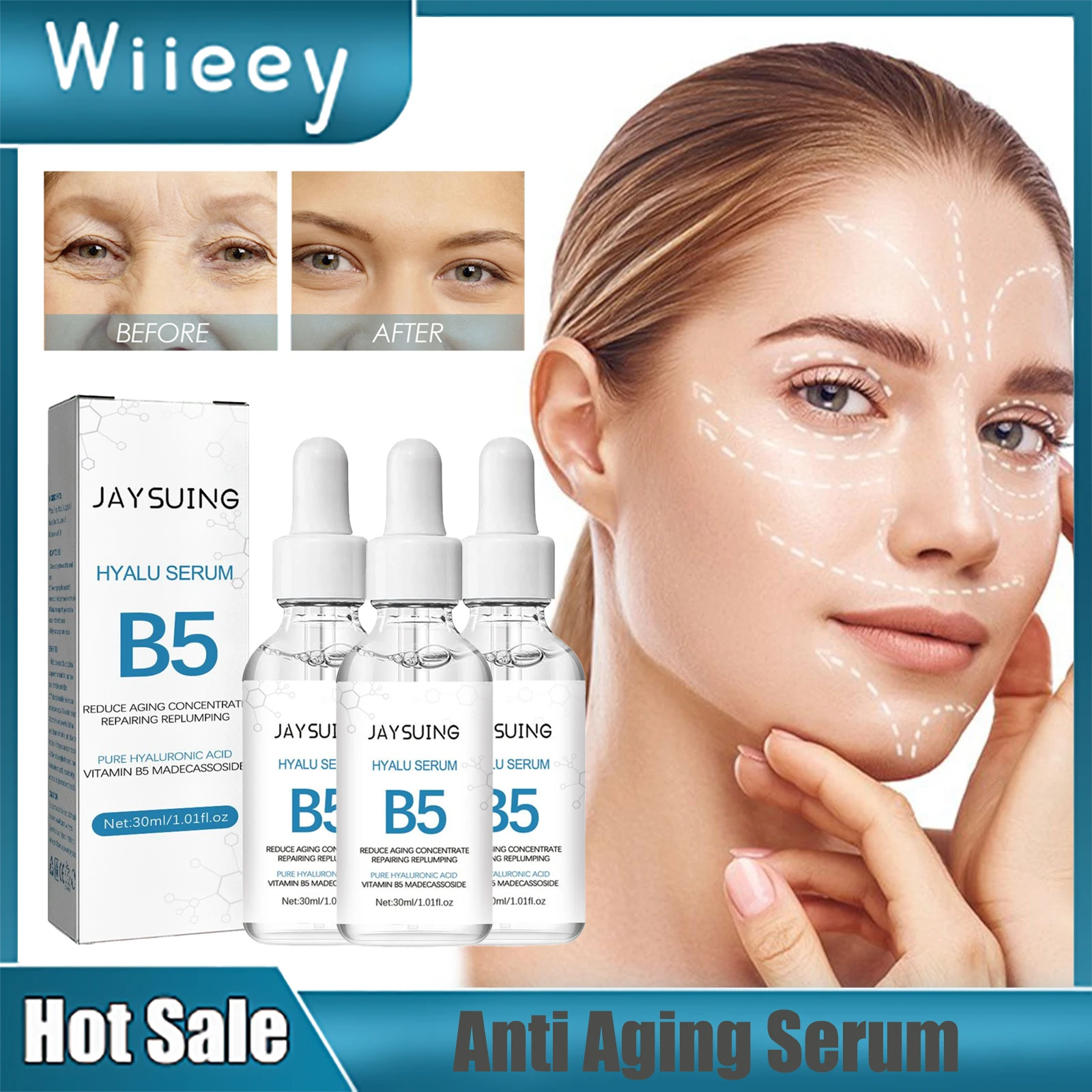 

Anti Aging Serum Wrinkles Remover Instant Lifting Tightening Firming Brighten Moisturizing Repair Smooth Fade Fine Lines Essence